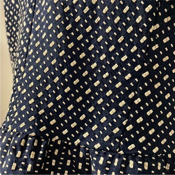 C. Luce Navy and cream Polka Dot Dress - Picture 4 of 11